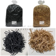 Black - Brown Crinkle Paper Shred | Mailer Box Filler | Shredded paper Package | Gift Packaging