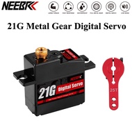 NEEBRC 21G Waterproof Metal Gear Digital Servo With15T Servo Arm For 1/14 1/16 1/18 HYPER GO D12 MN9