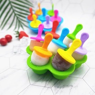 7 Cell Silicone Mini Ice Pops Mold Ice Cream Ball Lolly Maker Popsicle Mould Baby DIY Food Yogurt Ic