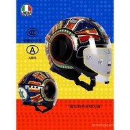 AGV Official Authentic ORBYT Motorcycle Helmet Summer Men Women Motorcycle Dual Lens Three Quarter H