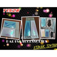HIGH QUALITY AA STAR STIKER TINTED CHROME RAINBOW&CHROME BLUE Y15ZR V1 Y15ZR V2/LC V8 FI LED HEAD LA