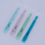 HARU Premium 100% Silicone Baby Spoon Food Grade & BPA FREE Silicone Baby Feeding Spoon