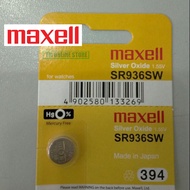 ORIGINAL MAXELL SR936SW 394 SILVER OXIDE BATTERY MADE IN JAPAN