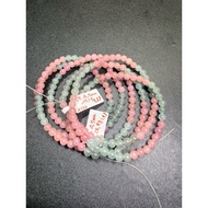 (A526)(4,8-4,9mm)Blue and pink Tourmalin q3 bracelet in size 4,8-4,9mm