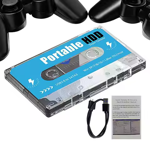 Super Console Batocera 500G External Hard Drive Disks Built-in 60000 Retro Games 70 Classic Emulator