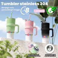 304 Stainless Steel Tumbler 1200ml Capacity KPOP JOY RIDE Design Lid and Straw Anti-Odor Temperature