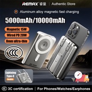 Remax 3C Certified 10000mAh 3C Power bank Magnetic Wireless Power Bank Low temp Fast Charging 30W fo
