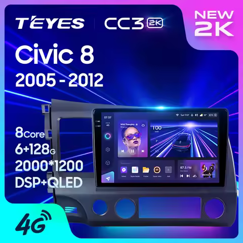 TEYES CC3 2K For Honda Civic 8 FK FN FD 2005 - 2012 Car Radio Multimedia Video Player Navigation ste