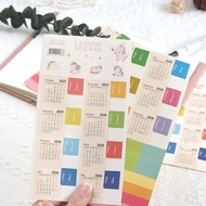 2026 Calender Sticker | Shinjodu | Journal | 2026日历贴纸