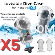 Insta360 X5 Waterproof Protective Shell Quick Release Invisible Diving Shell 50m Depth For Insta360 
