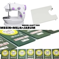 COD NEW SET PAKET HEMAT 4IN1 MESIN JAHIT + SEWING KIT MINI + MEJA PORTABLE 202 LAMPU LED SEKOCI + B