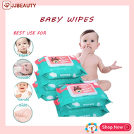 The best Organic Baby Wipes Runbeile 80Pcs Per Pack 99% Water Hypoallergenic (Non-Alcohol-wet wipes)