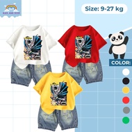 Boy's outfit, BAT-MAN short-sleeved t-shirt set with jeans for super cool boys, children 9-24 kg, 1-
