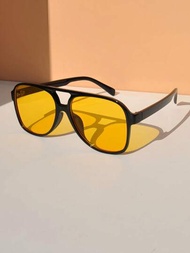 1入男士時尚裝飾太陽眼鏡，夜視鏡，適用於開車和日常佩戴，適用於聖帕特里克節狂歡街頭
