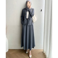 ZHAZHA-Meira Set Blazer | Set Blazer Wanita Premium | Set Blazer Rok Wanita | Set Blazer Korean Styl