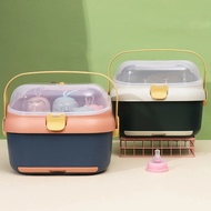 Afh YUNA - Multipurpose Baby Milk Bottle Dryer Rack/Large Capacity Baby Supplies Glass Bottle Dryer Storage Box