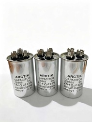 (4) Kapasitor AC 3 Kaki CBB65 15+2/20+2/25+2/30+2/35+2/40+2/45+2 UF /Capasitor
