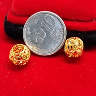 Murni Mewah Emas916, Bead Bead Pdr H4.8 H T$ Coin 7406 0.9 cm Pd 0.43 0.47