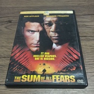 DVD - THE SUM OF ALL FEARS BEN AFFLECK MORGAN FREEMAN - Music Movie TV Series Anime D/BLUE RAY