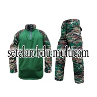 Seragam Celana PDL BDU Loreng NKRI Multicam