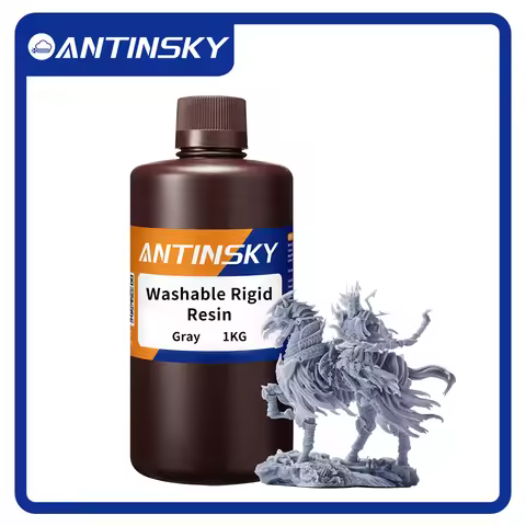 ANTINSKY Washable Rigid Resin 1KG High-Precision Washability Low Odor for Phrozen/Anycubic/Phrozen S
