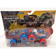 New Monster Jam Stars & Stripes Grave Digger JCB Digatron, Megalodon El Toro Loco 1:64 Diecast Walma