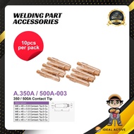 ADX PANA 350/500A CONTACT TIP MIG TORCH 0.8/1.0/1.2 mm (HPEF-3-45- 0.8/1.0/1.2 mm) 10pcs/box