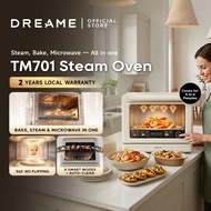 Dreame TM701 25L Combi Microwave Steam Oven, 2000W Steam, 900W Inverter Microwave, SUS304 Cavity, 42