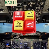 BASIL EGPWS Warning Simulator, 737 Airbus Aircraft Route Pilot Keychain, Collection Pendant Plastic 