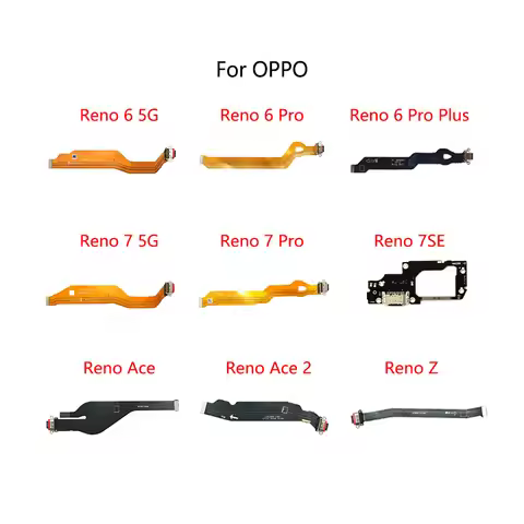USB Charge Dock Port Socket Jack Connector Flex Cable For OPPO Reno 6 Pro Plus 7 5G 7SE Ace 2 Z 10X 