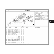 Clutch Plate Clutch Plate/ Disc Set, Clutch CB150R 22201-K56-N01 22210-K45-NL1