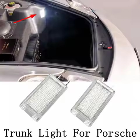 2PCS For Carrera 911 964 993 996 997 996T 997T GT3 Carrera GT Boxster Cayman 986 987 LED Trunk Lugga