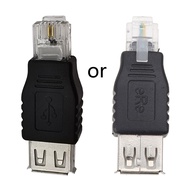 USB 2.0ที่จะ Rj11 USB หญิงกับ6P2C เครือข่ายโทรศัพท์ RJ11อะแดปเตอร์ปลั๊กตัวผู้