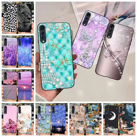For LG Velvet Case LM-G910EMW Fashion Butterfly Cover For LG Velvet 5G LM-G900N Silicone Phone Case 
