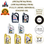 🚗 MINYAK HITAM ENJIN SIETH ENGINE OIL (0W20)(5W30)(5W40)(10W30)(10W40)(15W40) FULLY SEMI MINERAL/ PR