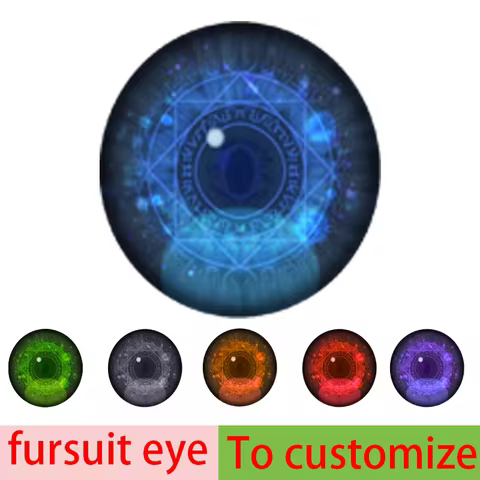 Furry Fandom Fursuit Eyeball Cosplay Costume Furry Suit Kigurumi Headsets Accessories Animal Dust Ne