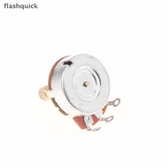 flashquick 1Pcs Guitar Potentiometer Pot Low Torque And Low Noise Smooth Feel Brass Shaft A500K A250