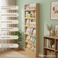 Thin Shelf Solid Wood Book Shelf Kids Book Shelf Baby Book Shelf Narrow Shelf Storage Rack JQIX T8EC