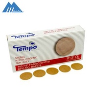 MasterTool - 100片/盒 - 美國品牌Tempo圓點膠布，靜脈滴注繃帶創可貼, 產品尺寸為：22mm, FDA認可醫用級膠布
