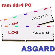 Ram ddr4 PC 8gb and 16gb ASGARD heatsink buss 2133 / 3000 / 3200 / 3600 .... as shown....specialized