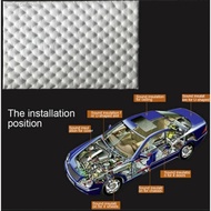 ▪[Malaysia In stock] Car Sound Proof Door Soundproof Bonnet Insulation Foam Heat Shield 80cm x 50cm Foam Mat Carpet Self