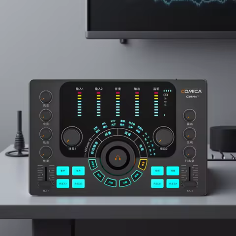 COMICA ADCaster C2 Audio Interface Streaming/Podcasting/Recording Multi-functional Audio Interface f