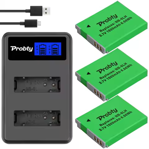NB-6L 6LH Battery + charger for Canon IXUS 85 95 IS SX275 SX280 SX510 D10 S90 SD3500 IS SD3500IS SD3