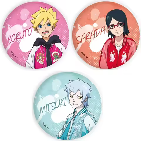 Naruto Boruto Sarada Mitsuki Anime Metal Pin Badge Brooch Keychain Accessory Collectible Gift Mercha