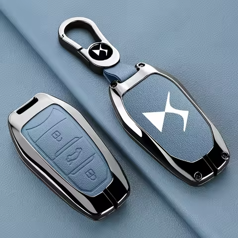 Car Key Case Cover Zinc Alloy Protection Shell Keychain Pendant For DS DS3 DS7 DS5 DS6 DS9 New Energ