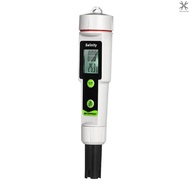 Salinometer Waterproof Salinity Test Pen 2-in-1 Salinity &amp; Temperature Meter Portable Salinity Meter Salimeter Pen Type Salinograph 0~199.9ppt Range -50~70℃ Temperature Meter ℃/℉ C