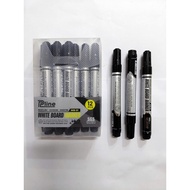Combo of 3 Pline WB whiteboard markers - 01 BLACK ink
