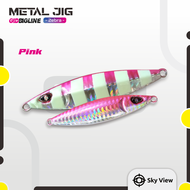 Umpan Slow Jigging 60 Gram GID Zebra Menyala Malam Laut Killer Slowjig Lure