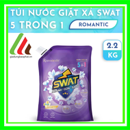 nước giặt xả swat 5 in 1 công nghệ Thái Lan diệt khuẩn lưu hương cho áo quần siêu mềm mại hương rom