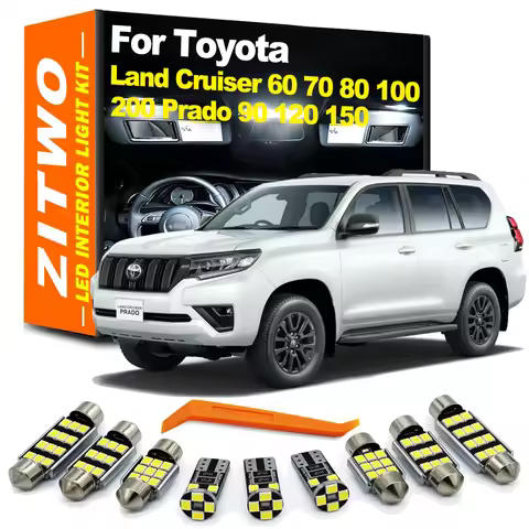 LED Interior Light Kit For Toyota Land Cruiser LC 60 70 80 100 200 Prado 90 120 150 LC60 LC70 LC80 L
